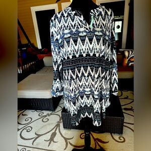 Cato Size 14/16 Colorful, Casual 3/4 Sleeve Blouse